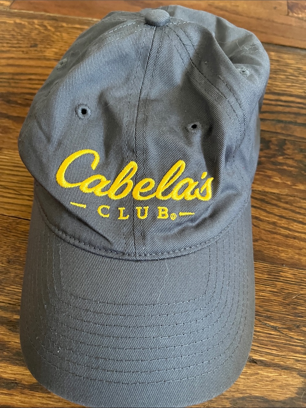Cabela's Gray BallCap with Yellow Embroidered Logo